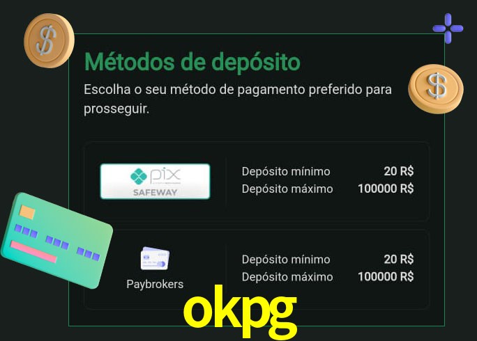 O cassino okpg oferece uma grande variedade de métodos de pagamento
